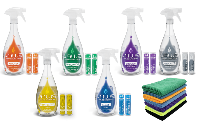 Concentrated & Refillable Cleaning Products | JAWS Cleaners